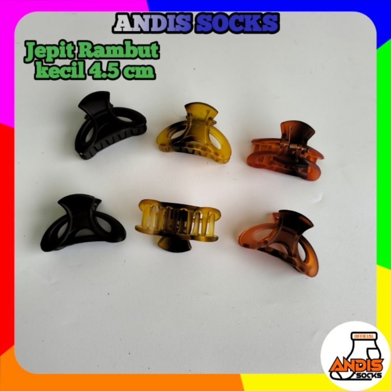 Jepit Rambut Salon Jedai Transparan Kecil 4.5 Cm