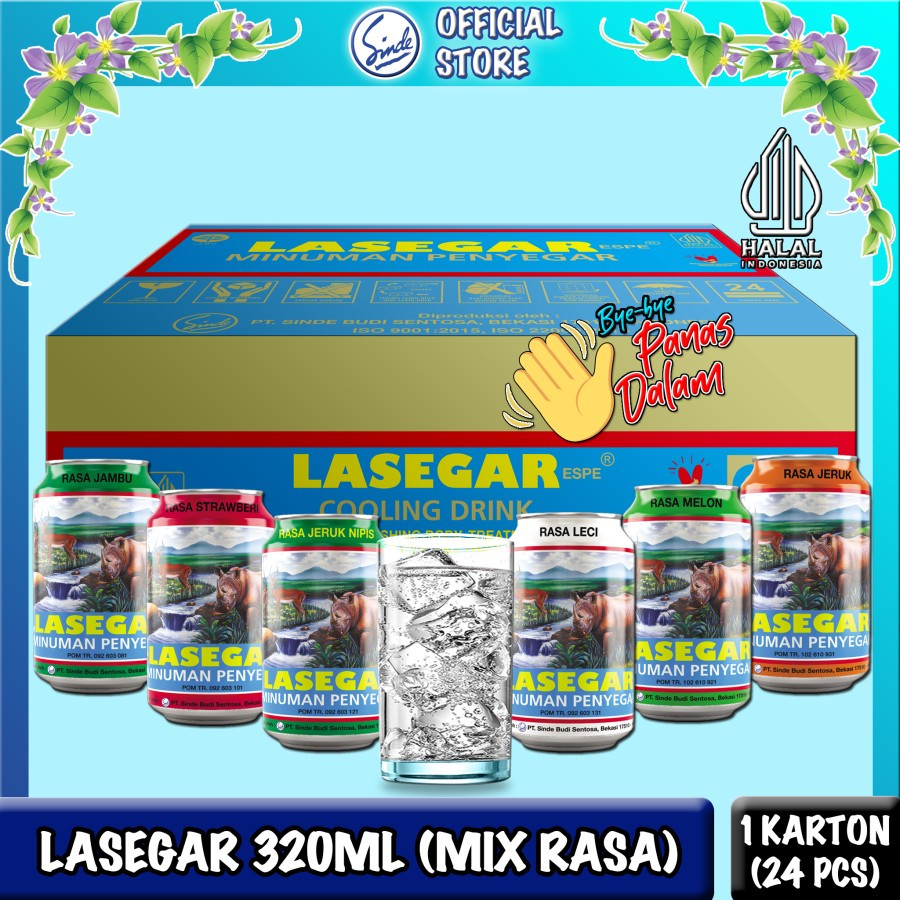 

1 CARTON LASEGAR 320ML MIX RASA