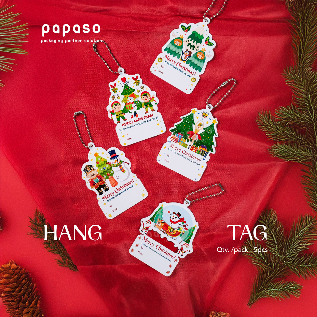 

Hang Tag Christmas/ Hang Tag Natal/Hang Tag Lucu Santa Snowman