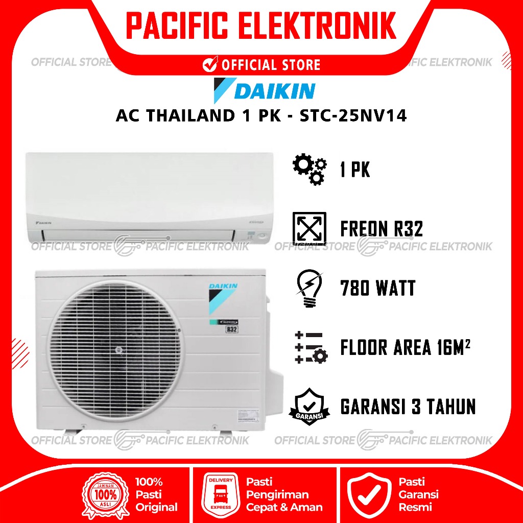 AC Daikin Thailand 1PK STC25NV / 25NV