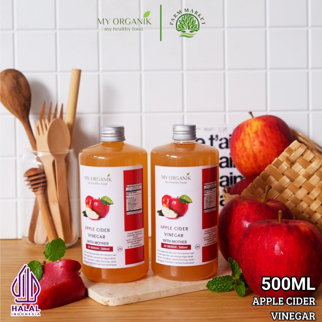 

My Organik Cuka Apel Original Apple cider vinegar with mother Premium Organik Cukka Appel Untuk Diet