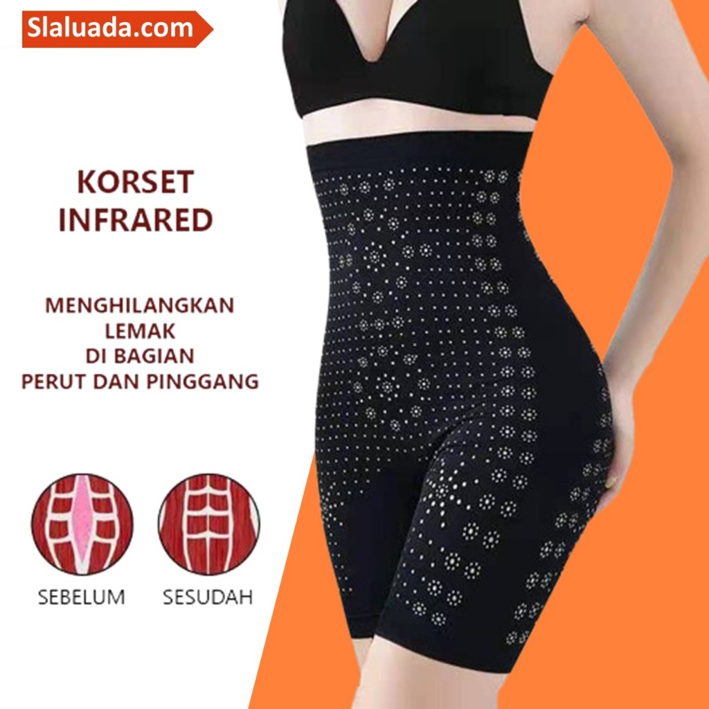 Celana Korset Pelangsing Perut Buncit Pants Infrared 3 in 1 Pelangsing Pengencang Badan Original