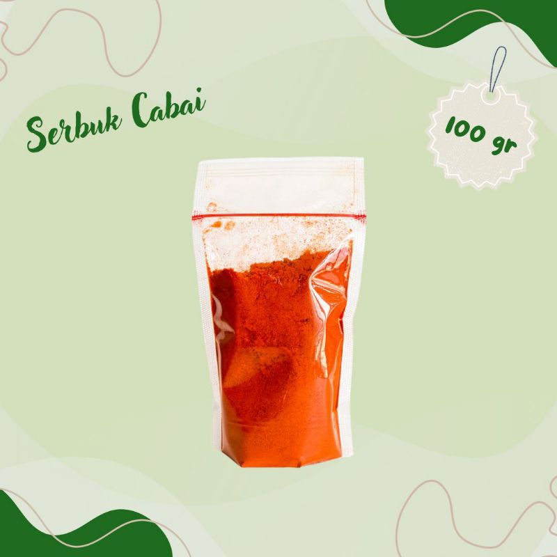 

SERBUK CABAI BUBUK CABE RED CHILI POWDER ORIGINAL REPACK 100GR