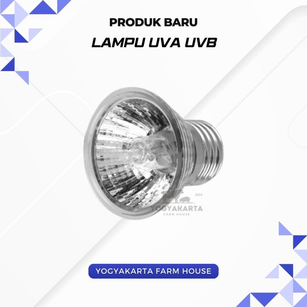 Lampu UVA UVB  25Watt 50Watt 75Watt Lampu Reptil Kura kura Kadal Iguana