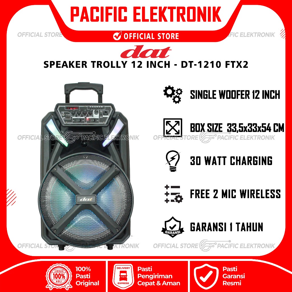 Speaker Trolley DAT 12inch DT-1210FTx2 / DAT1210 / DT1210