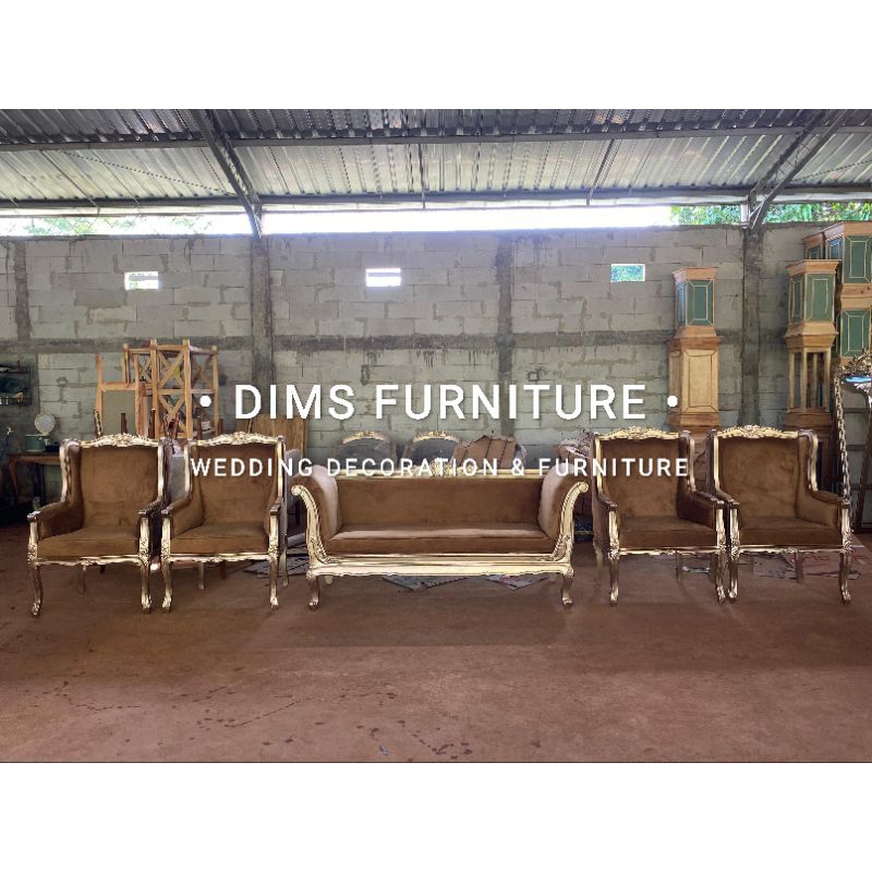 sofa pelaminan wingschair terbaru / kursi pengantin winchair / sofa pengantin pernikahan winchair / 