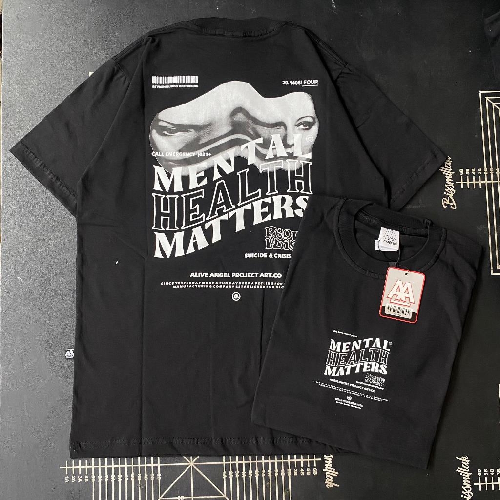 Kaos Streetwear Pria & Wanita Art Graffiti Mural Mental Healt People Poison Bootleg Original Alive A