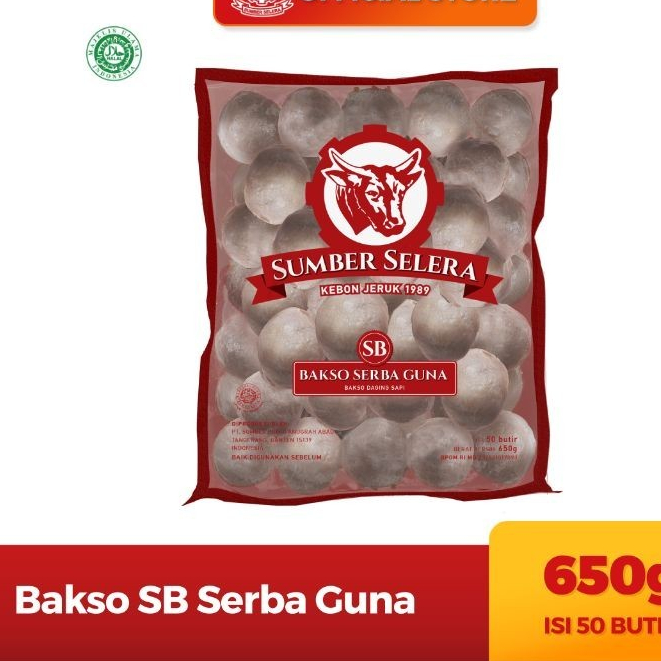 

SUMBER SELERA Bakso SB SERBA GUNA 50 Pcs