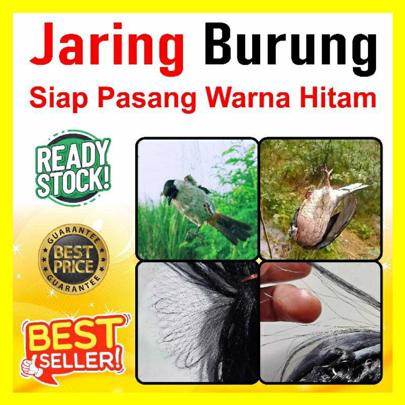 jaring burung/jaring burung sejenis kutilang/jaring burung perkutut/jaring burung siap pasang warna 