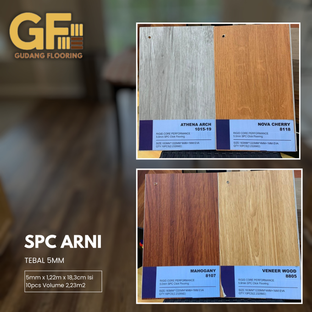 SPC ARNI | Lantai Vinyl SPC 5mm | Vinyl SPC Flooring