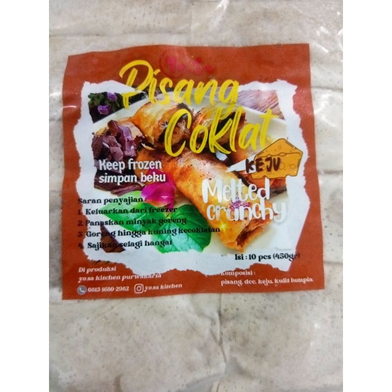 

pisang coklat. isi keju 10pcs