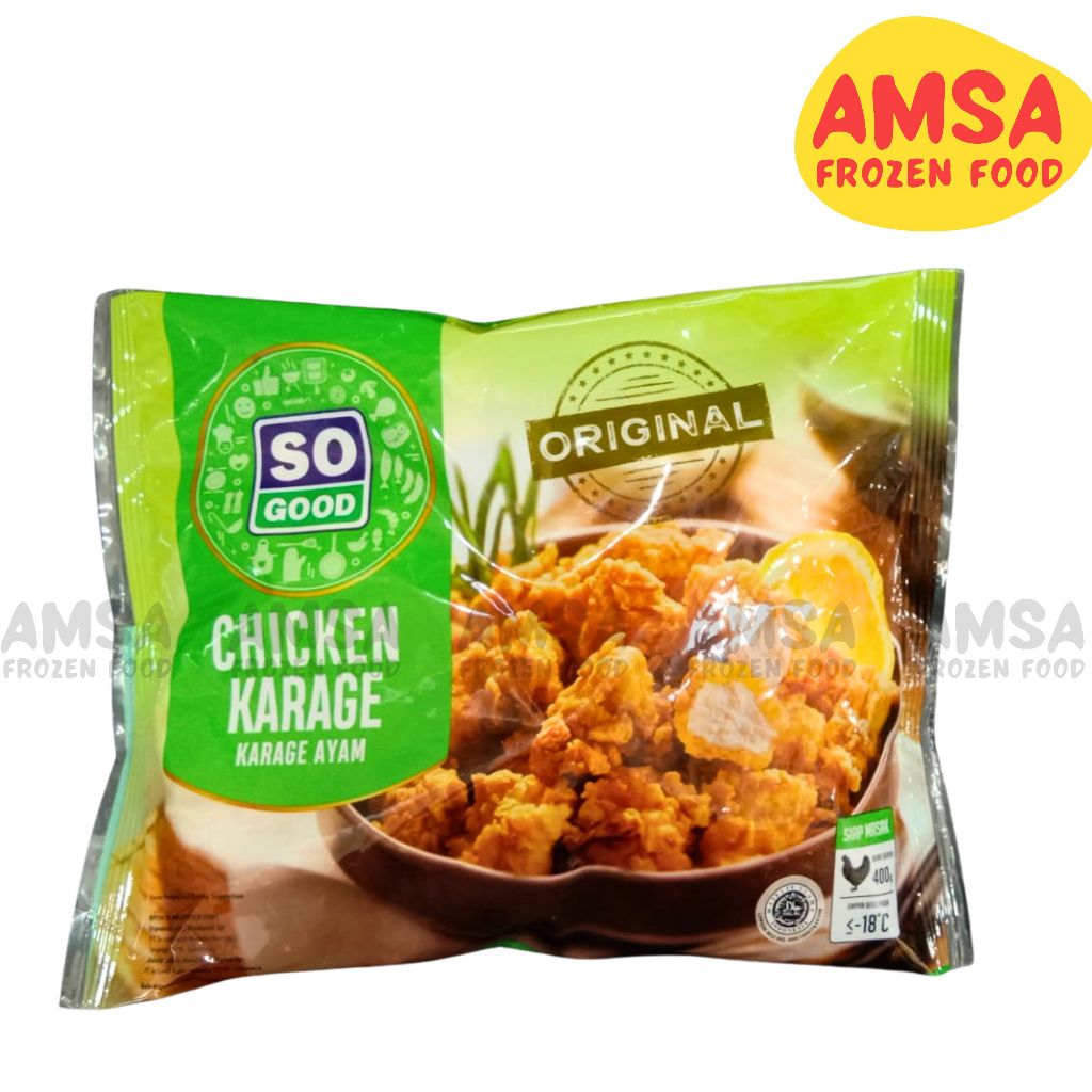 

So Good Chicken Karage Original 400g / Paha Ayam Crispy / Daging Ayam Krispi