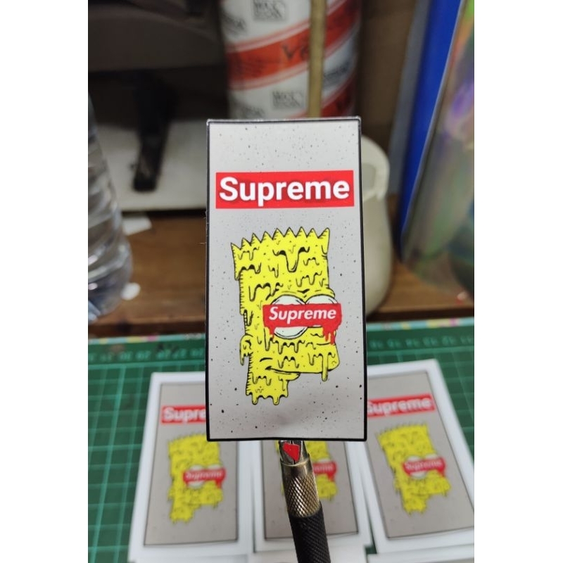 

stiker print suprame custom sticker murah keren lucu