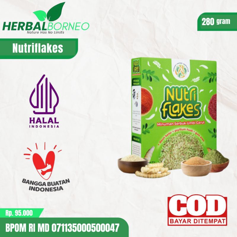 

Nutriflakes Sereal Sehat Umbi Garut Solusi Untuk Gangguan Pencernaan Persaji 30g