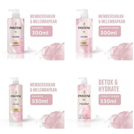 Pantene Shampo / Conditioner Lawan Minyak Micellar Cleanse and Hydrate 300 ml /530ml / Perawatan Ram