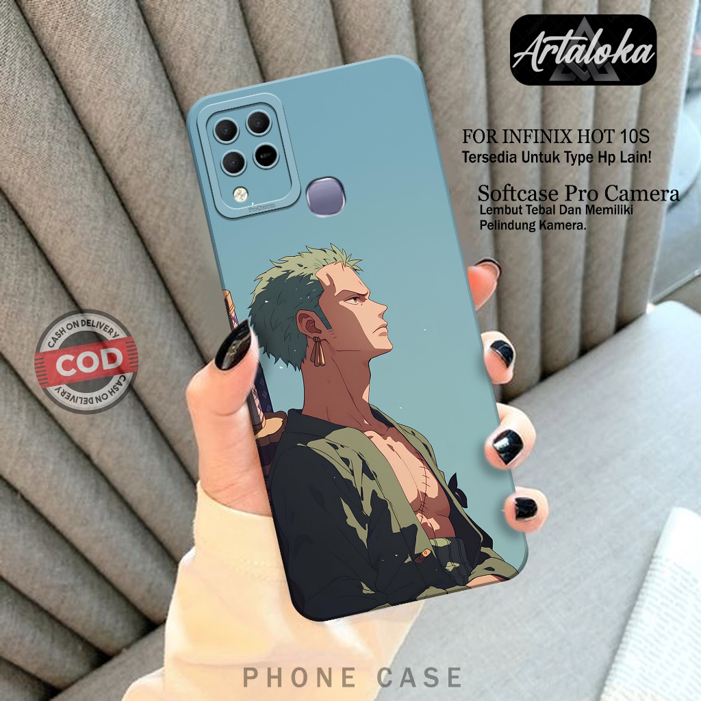 Case Hp Infinix Hot 10S Fashion Case Anime Softcase Infinix Hot 10S Silikon TPU Pro Camera Casing In