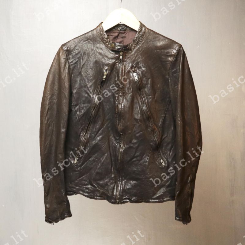 Vintage single rider leather jacket second preloved