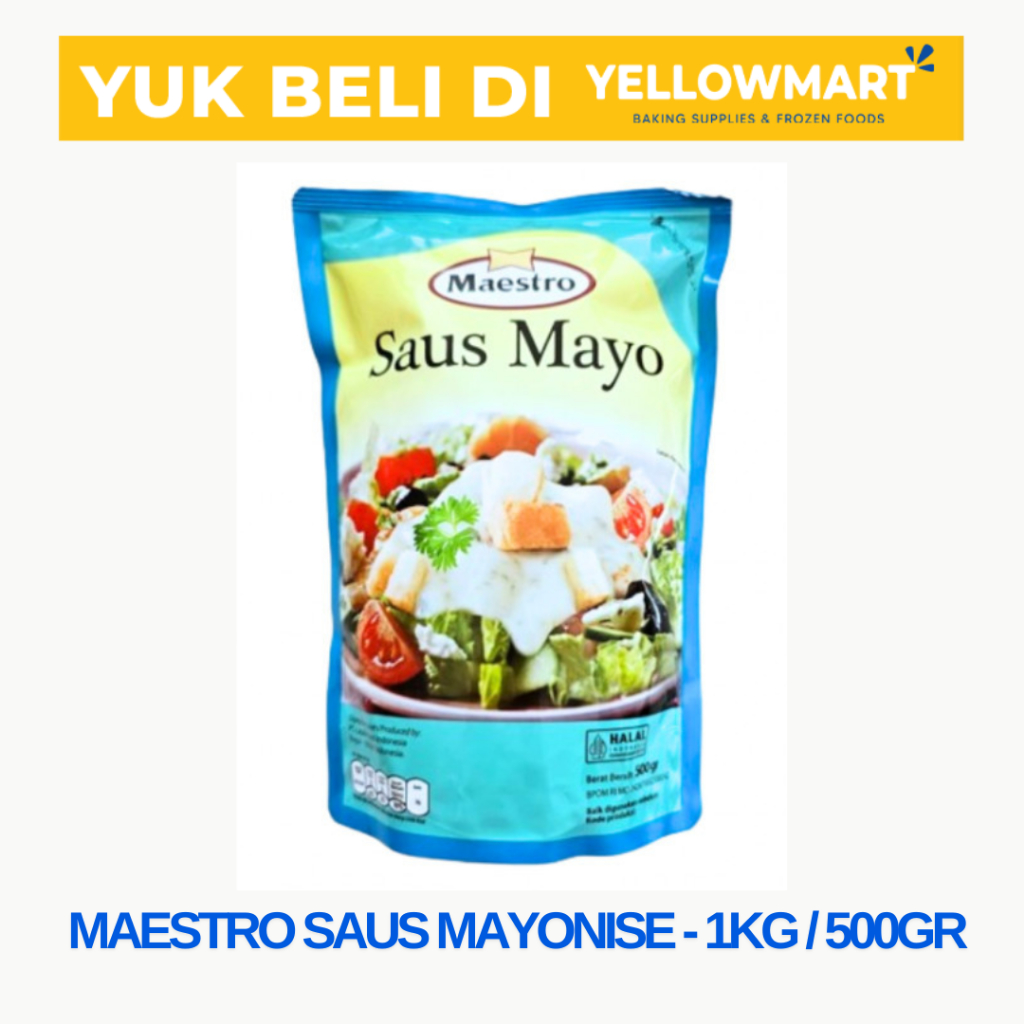 

Maestro Saus Mayo Original Ekonomis - 1kg/500gr
