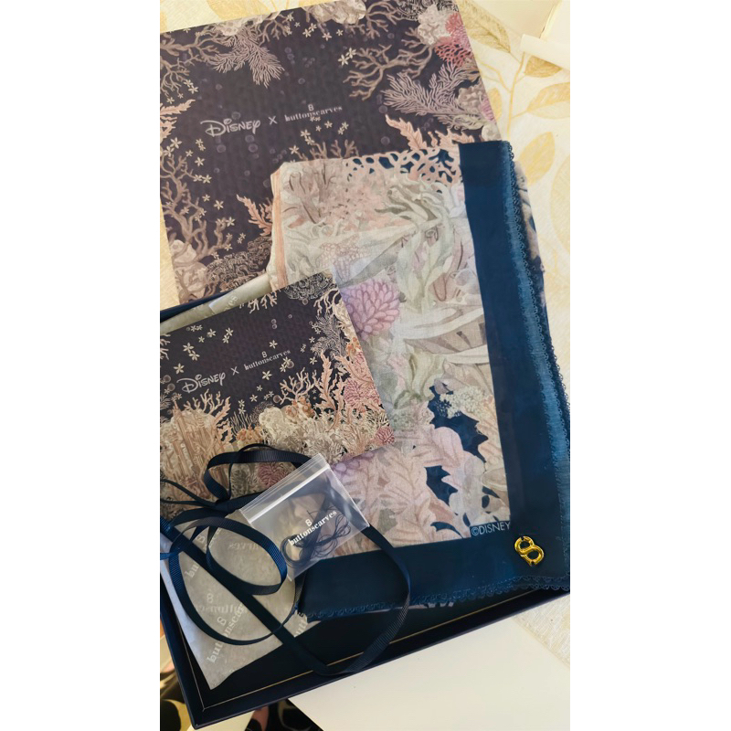 Preloved Disney x Buttonscarves The Little Mermaid Deep Sea