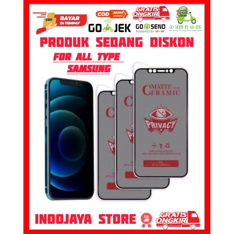 Gratis Ongkir Antigores All Type SAMSUNG CERAMIC MATTE Bening / SPY FOR HP SAMSUNG