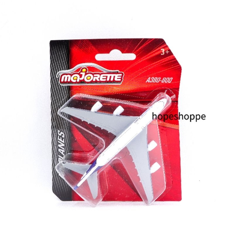 Majorette Airplanes Airbus A380-800 Original Diecast Pesawat