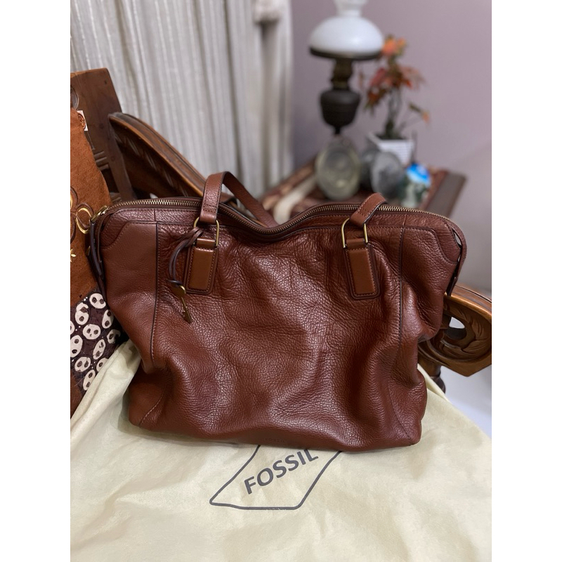 (Preloved) Fossil Tote Brown