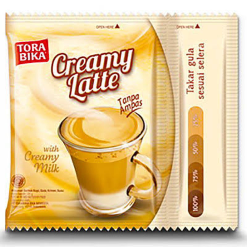 

TORABIKA CREAMY LATTE 1 Renceng x 10 sachet / EXP 2025