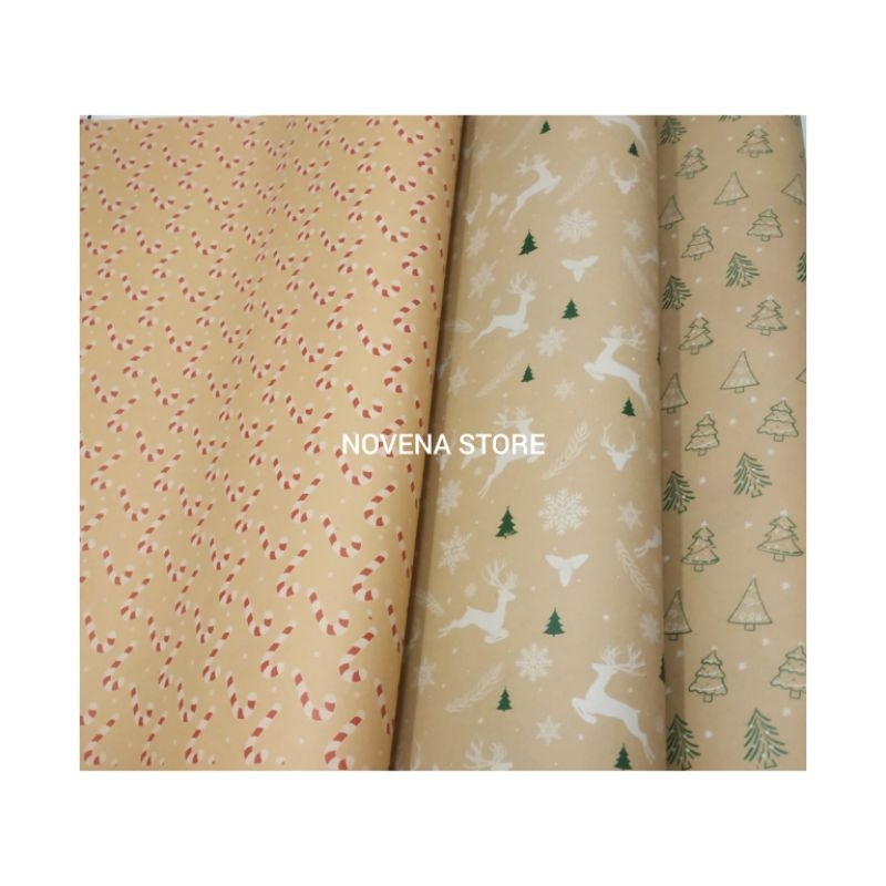 

KERTAS BUNGKUS KADO NATAL MERRY CHRISTMAS-SAMPUL BUKU MOTIF-KERTAS BUNGKUS SERBAGUNA