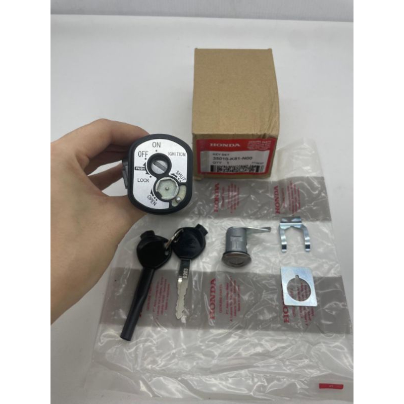 k81 kunci kontak set+jok motor beat fi-beat-esp-beat street-beat new-iss 2016-2019