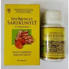 Sari Kunyit Kapsul Sidomuncul  - Mengatasi Asam Lambung-Maag