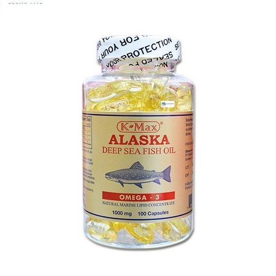 K-Max Alaska Deep Sea Fish Liver Oil Omega 3 - Suplemen Minyak Ikan Omega 3,6,9