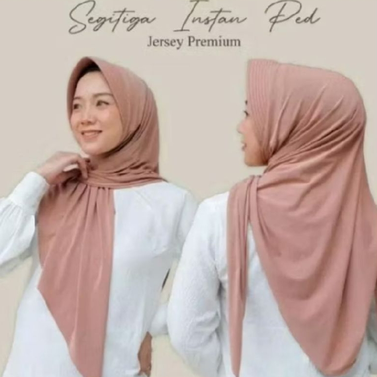 HIJAB SEGITIGA INSTAN PET JERSEY|| SEGITIGA INSTAN JERSEY|| JILBAB SEGITIGA INSTAN PET JERSEY PREMIU
