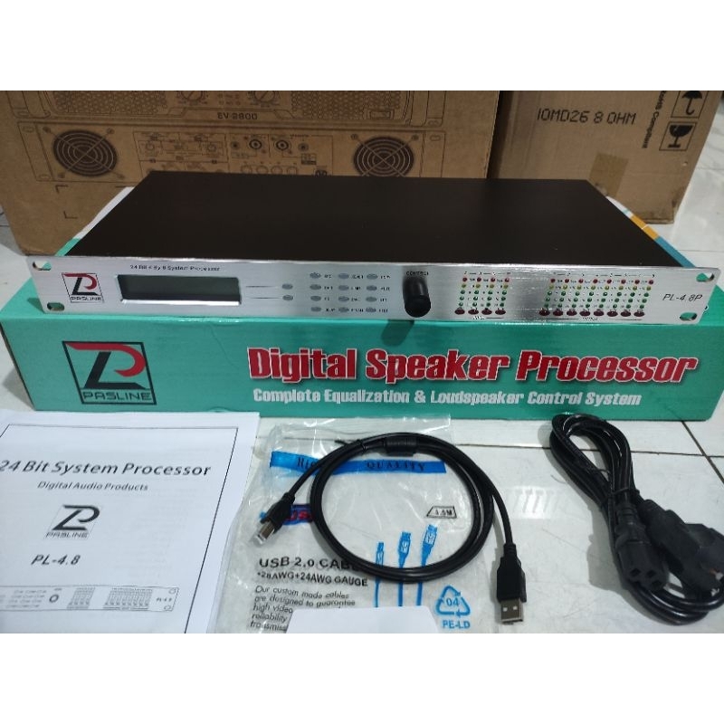 Speaker Management Pasline PL4.8 Driverack Pasline PL 4.8 Original DLMS Pasline PL 48 4in 8out 4 Way