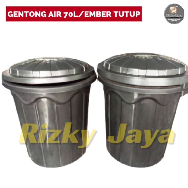 EMBER AIR TUTUP TEBAL/EMBER PLASTIK 70 Liter/GENTONG BAK AIR TEBAL
