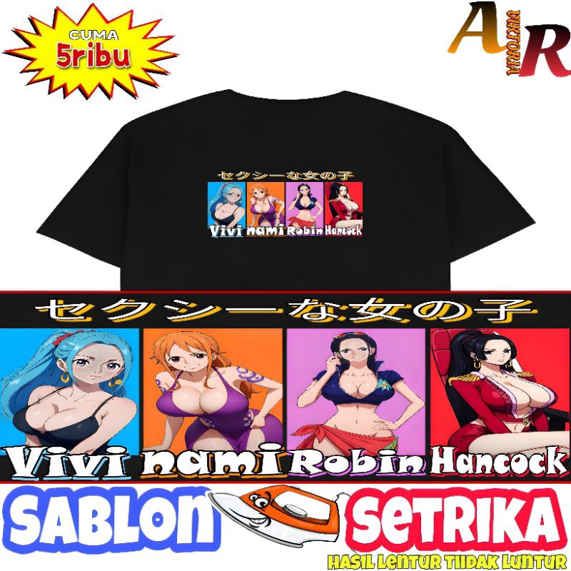 STIKER SABLON SETRIKA ANIME #ONE PIECE. V.02