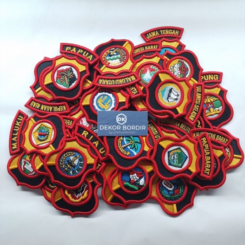 BORDIR LOGO DAERAH POLDA TIMBUL /ATRIBUT POLRI