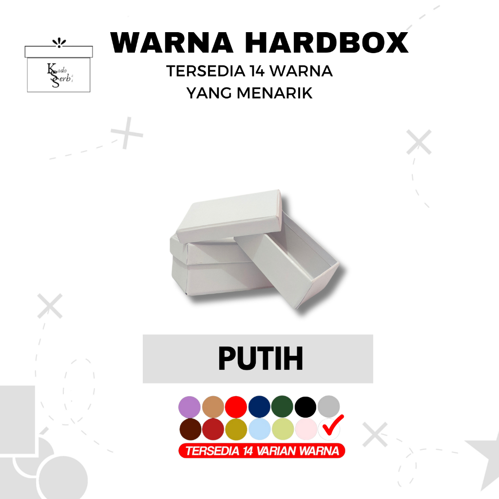 

Hardbox Uk 8,5 x 8 x 5,5 cm warna putih + printing I Kotak kado I Giftbox