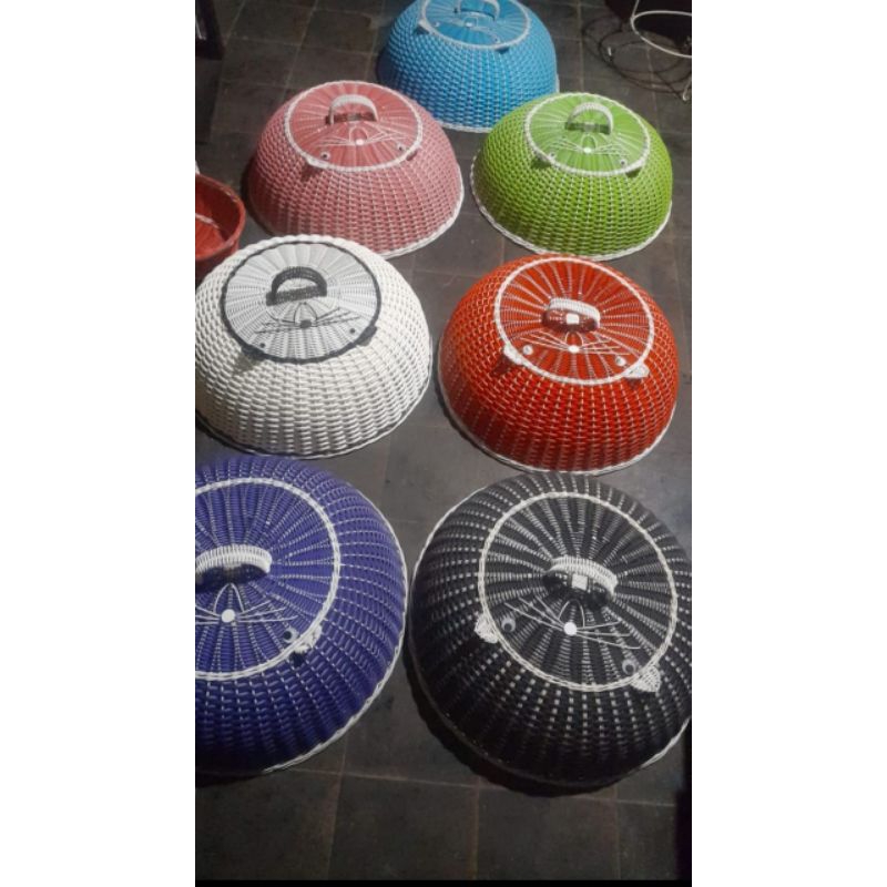 tudung saji karakter rotan sintetis/ penutup makanan rotan sintetis