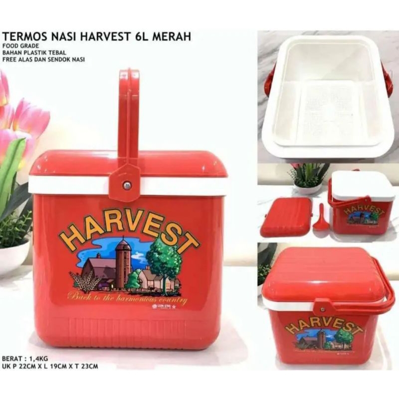 Termos Es Nasi Square Harvest Segi Lion Star Ukuran 6 Liter