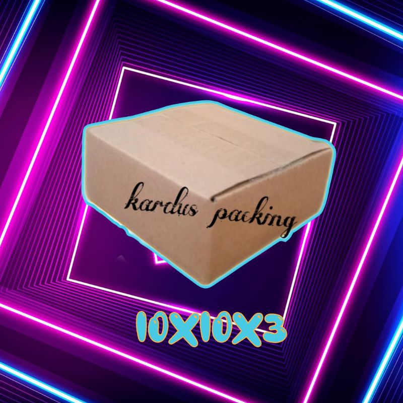 

kardus packing UK 10x10x3 kardus kecil kardus besar