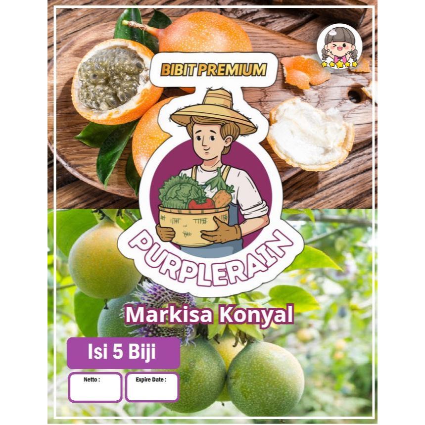 Bibit Premium Markisa Konyal |Biji Benih Makisa Konyal|Buah Markisa Lokal