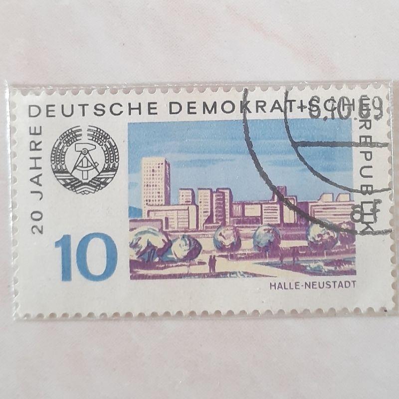 

Perangko Jerman 20th Anniversary of the GDR (Store, Hoyerswerda) Tahun 1969