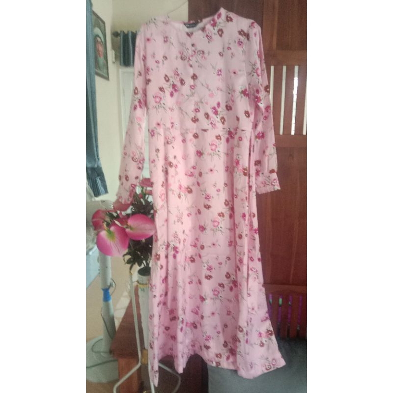 gamis pl bahan satin
