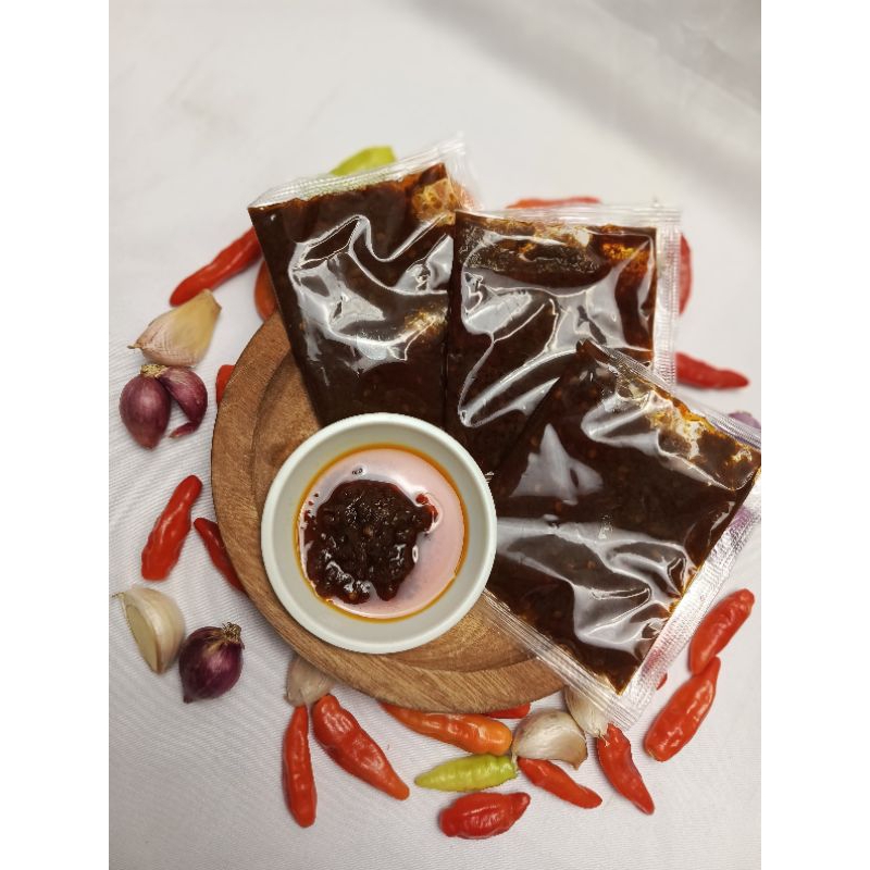 

Sambal Cakalang 40gr Isi 50pcs