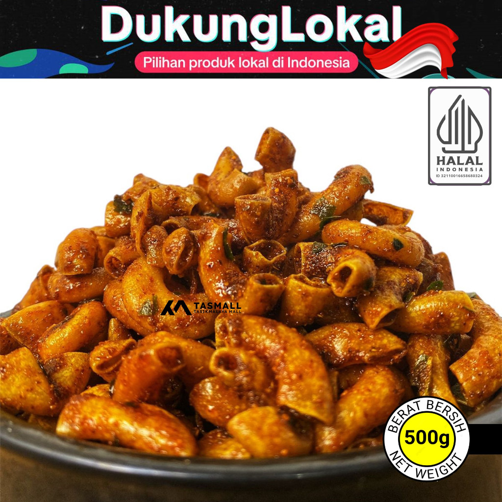 

【PROMO】500gr Makaroni Goreng SICUDLA [Renyah Bumbu Medok Daun Jeruk]