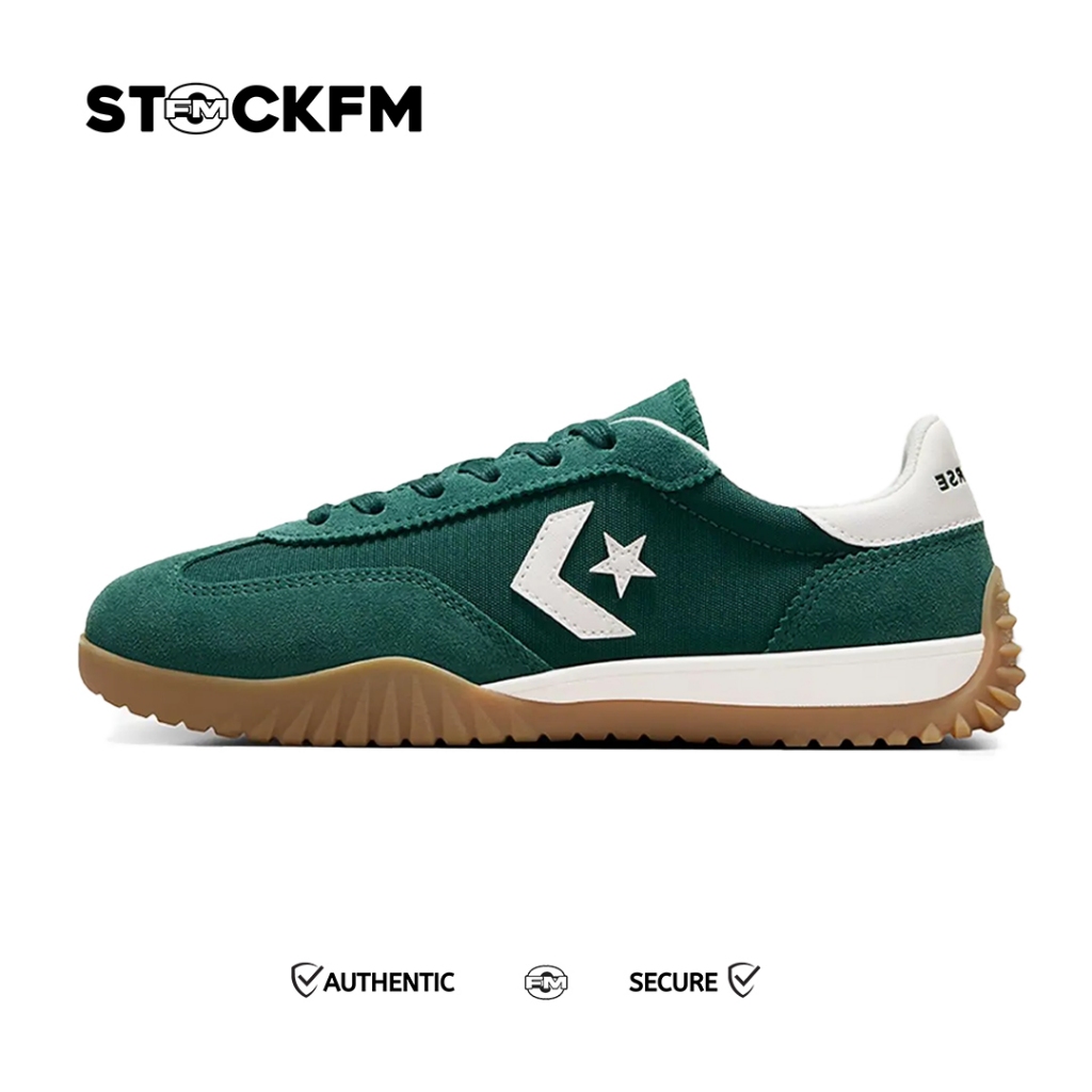 Converse Run Star Trainer Green Envy Egret White Original