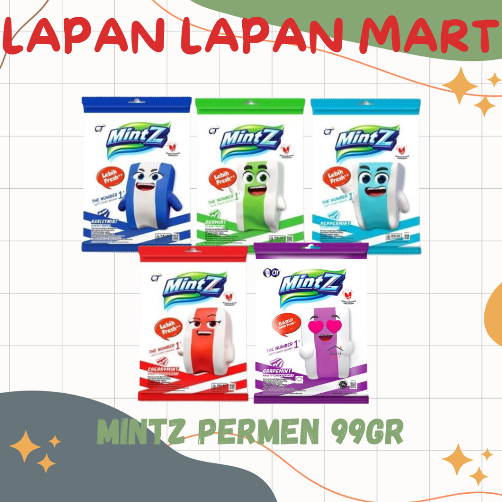 

Mintz Permen Lunak Mint 99gr