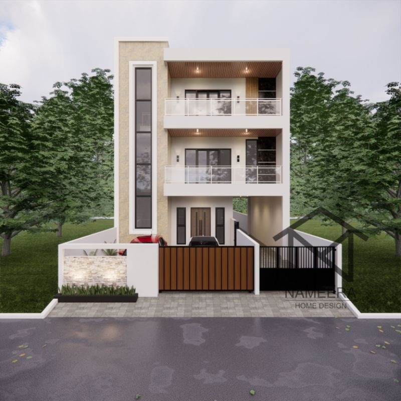 Jasa Desain Rumah Modern / Desain 3D Eksterior Rumah / Desain Rumah