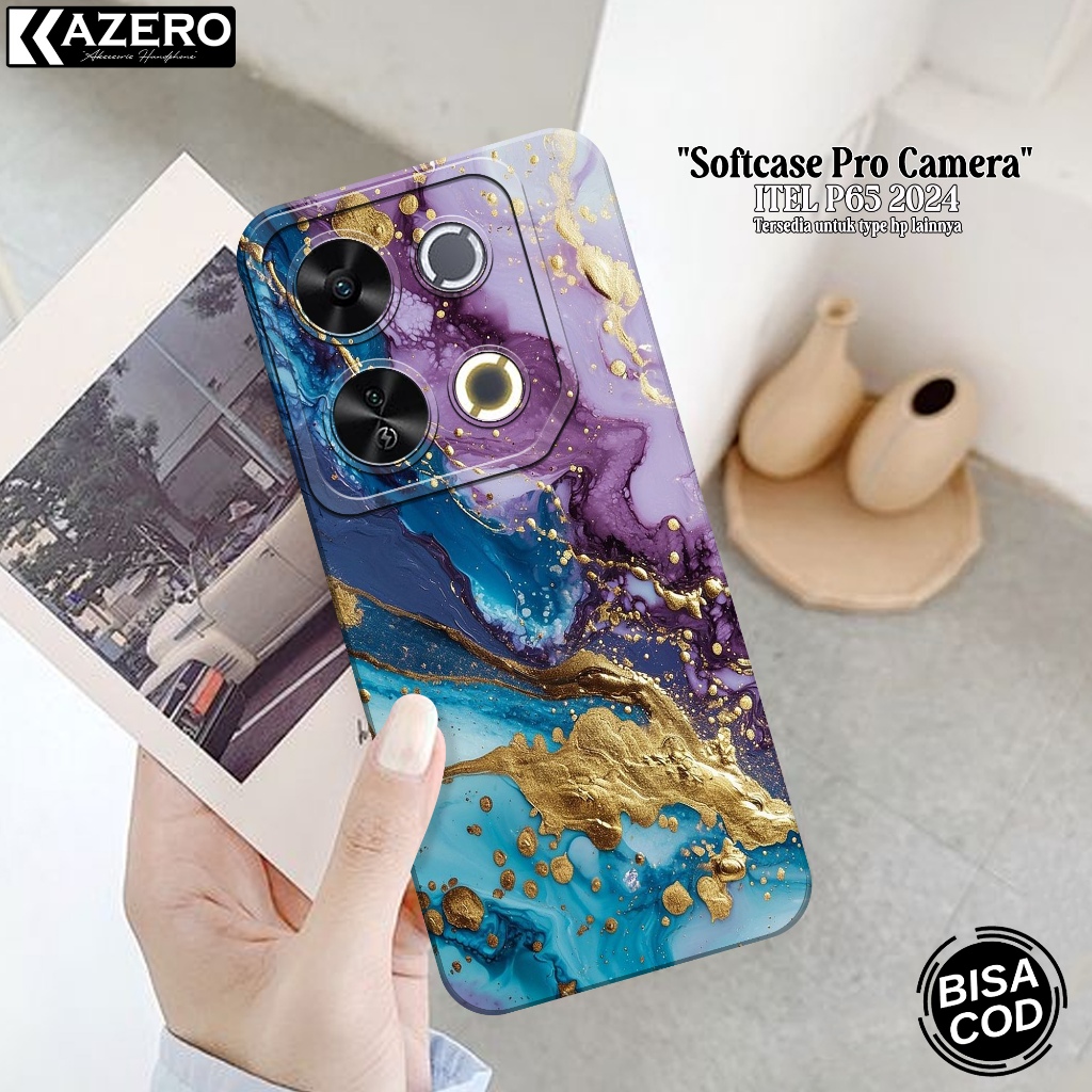 Silikon Hp Itel P65 2024 Pro Camera Softcase Itel P65 2024 Fashion Case Abstrak Case Itel P65 2024 C