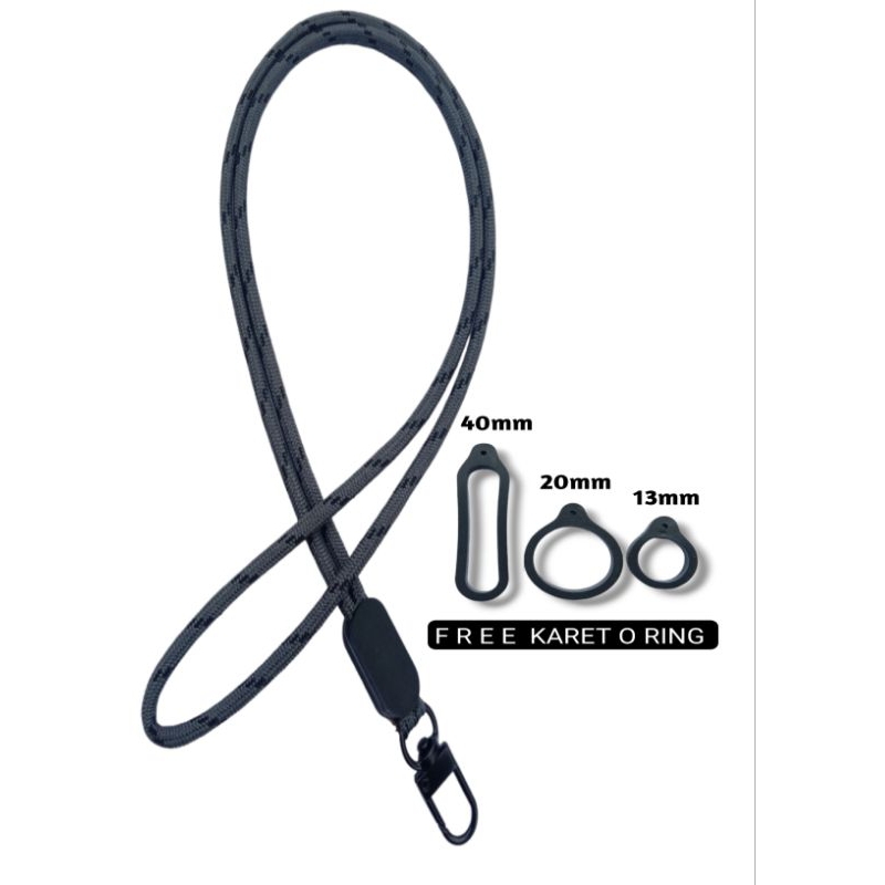 

ID TALI LANYARD GANTUNGAN HANDPHONE MULTIFUNGSI FREE KARET RUBBER 3 PCS